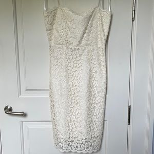 Lace ecru dress